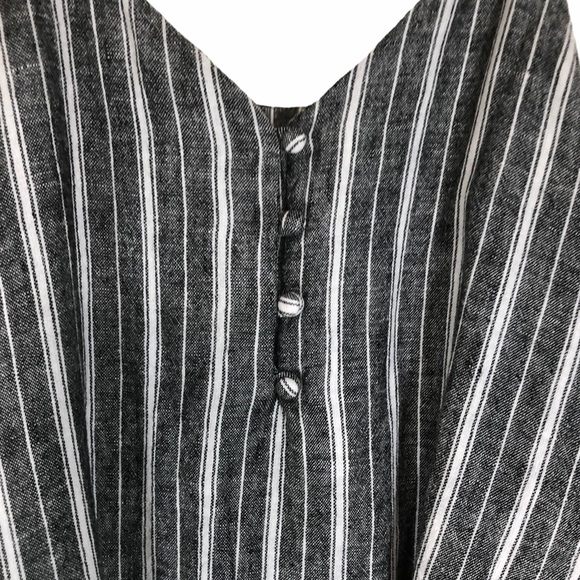 Abound XS or XXS Linen Striped Tank Top Blue White Nordstrom Shirt Light - Picture 5 of 8